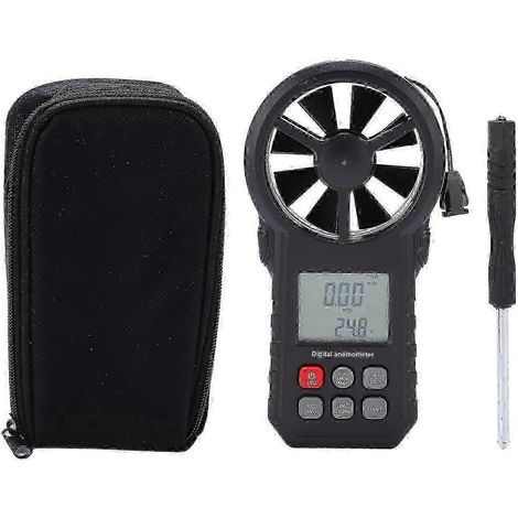 MS6252A Anémomètre/testeur de vitesse du vent portable avec fonction de mesure du débit d'air — (1/5)