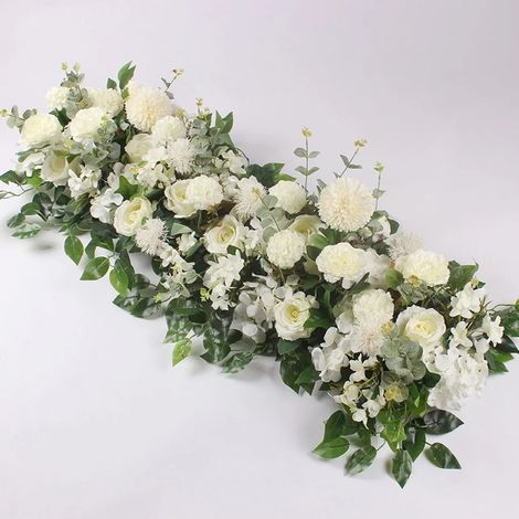 50/100 Cm Fleurs de mariage personnalisées Fournitures d'arrangement de mur Fleur de soie Pivoine Fleur artificielle Décor Romantique Diy Arche de fer Toile de fond (1/2)