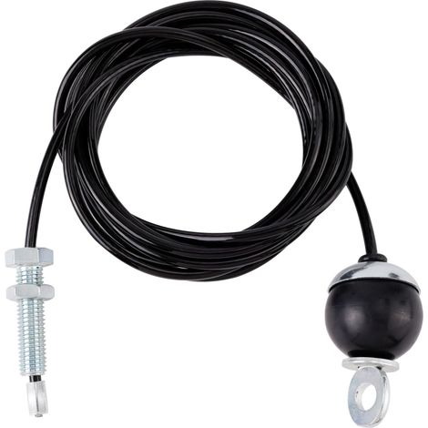 Câble Poulie Fitness 50cm Acier Tressé Résistant - Corde Acier pour Poulie Musculation avec Extrémité à Vis, (1/5)