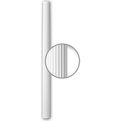 Fût de colonne 112081 Profhome Colonne Élement décorative style Néo-Classicisme blanc
