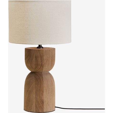 Lámpara de mesa en madera de mango Diniz SKLUM       