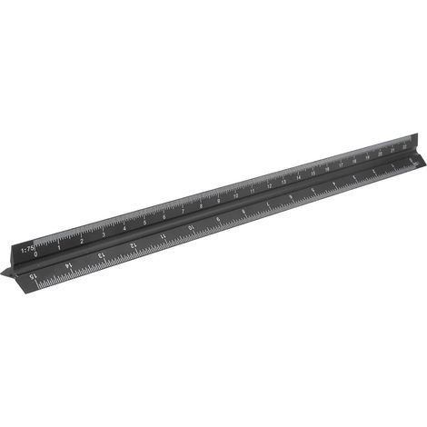Règle triangulaire métallique Estink, alliage d'aluminium (1/5)