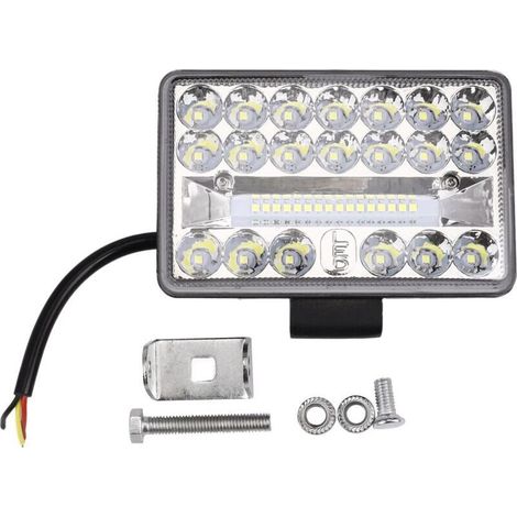 Lampe LED Travail 4 Pouces 108W 36LED Spot Carré 12V 24V Camion ATV Véhicule Hors Route (1/4)