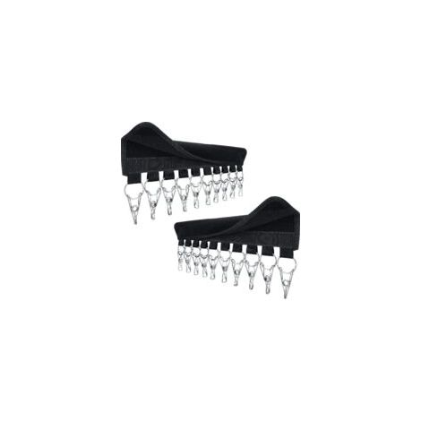 Porte-casquettes, 10 clips (noir, 1 pièce), organiseur de casquettes, fixation murale-Crezuo