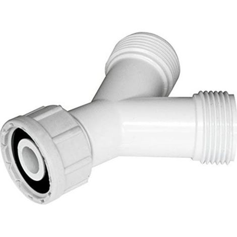Double Raccord Y avec Raccord Fileté Lave Vaisselle Machine a Laver Ø3/4” Repartiteur D Eau pour Raccord Tuyau D'arrosage (1/5)