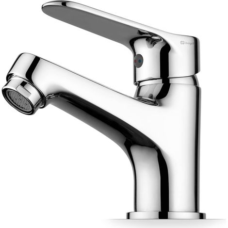 Ibergrif M11059 Miscelatore Monocomando per Bagno, Rubinetto per Lavabo con Cartuccia Ceramica, Cromo Lucido, Risparmio Idrico, Facile da Pulire e Installare (1/5)