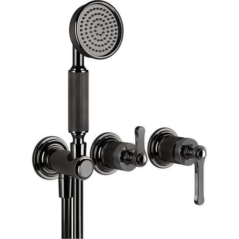 Gessi Venti20 Set de finition mitigeur bain/douche, avec coude de