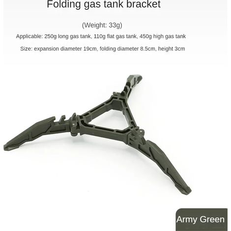 Support de réservoir de gaz G2/G3/G5, brûleur à gaz plat, support pour réchaud de camping, étagère pour bouteille, trépied pliable, support pour cartouche de gaz, outils pour réchaud de camping, récha (1/5)