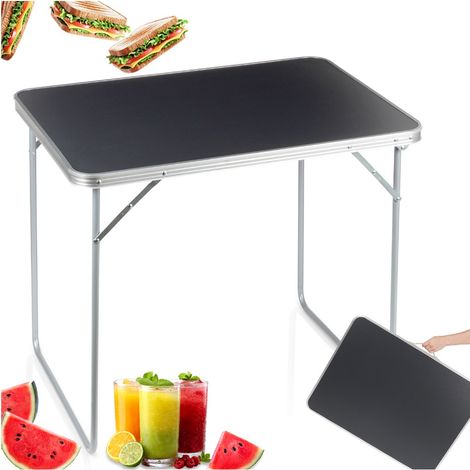 Klappbarer Campingtisch, ausziehbarer Gartentisch, 80 x 60 x 70 cm (1/5)