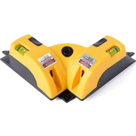 rechtwinkliges (90°) horizontales und vertikales Laser-Nivelliergerät, Linienprojektion, Laserwinkel mit zwei Saugnäpfen (1/5)