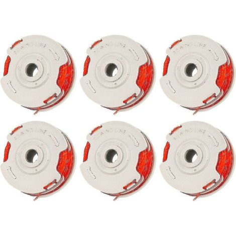 CREA – bobine et cordon de rechange pour tondeuse à cordon Fly021, paquet de 6, pour Flymo (1/2)