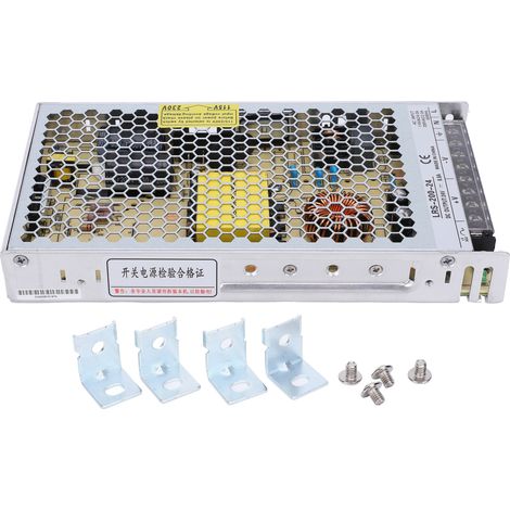 Alimentation à découpage BERM 200W 90132VAC avec voyant LED, accessoires driver LRS-200-24