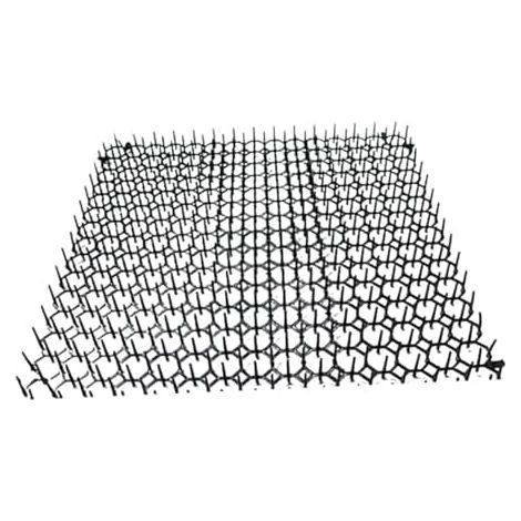 Tapis de anti-chats avec picots en polypropylène, bandes anti-escalade, tapis d'éducation et répulsif polyvalent, accessoire noir. - (1/5)