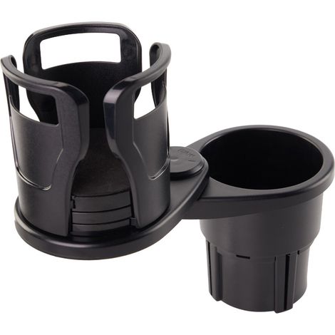 (Exclusivité Asie du Sud-Est) Porte-gobelet multifonctionnel pour voiture, dessous de verre en fibre de carbone modifiée, cendrier, porte-gobelet, porte-boisson, fibre de carbone noire de première gén (1/5)