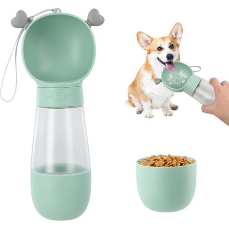 Bottiglia d'acqua per cani, bottiglia d'acqua per animali domestici da 350 ml, distributore d'acqua portatile per cani e gatti, distributore d'acqua per animali domestici a prova di perdite, alimentat (1/5)