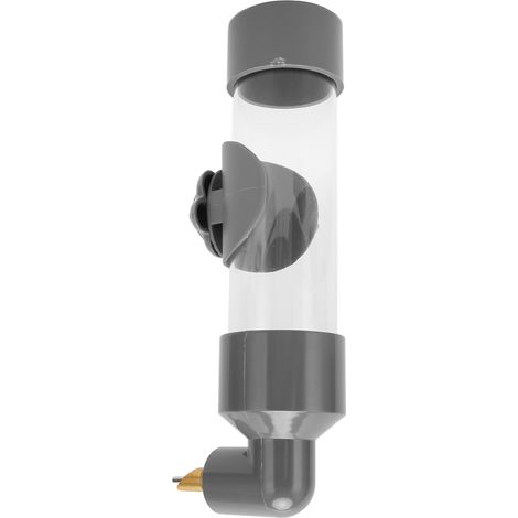 Bouteille d'eau pour petits animaux, grande capacité, étanche, transparente, distributeur d'eau automatique pour lapins, gris, taille S (1/5)