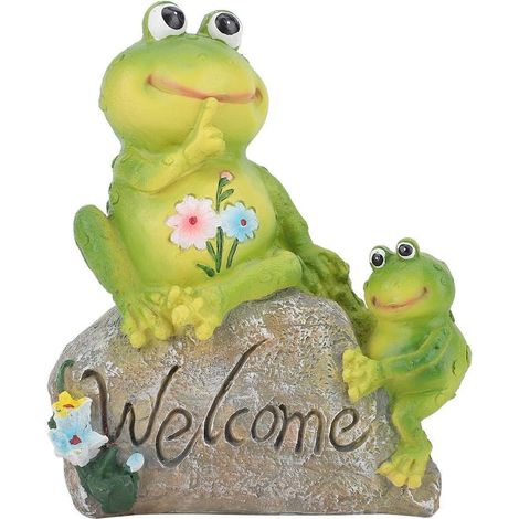 Gartenfrosch-Simulationstierfiguren aus Kunstharz