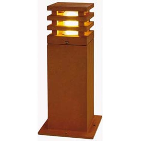 Borne extérieure RUSTY® 40 fonte rouillée LED 9W 3000K IP55 bord de mer - SLV - 233427