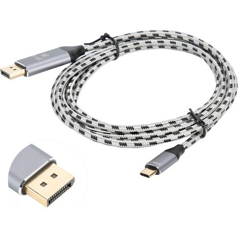 Câble DisplayPort vers USB-C 8K 60Hz 1.4 pour MacBook et iPhone (1/5)