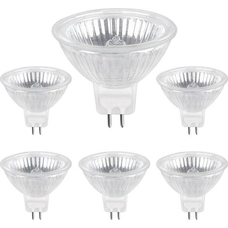Ampoule Halogene GU5.3 50W 220V. 680lm Blanc Chaud 2700K Dimmable. Ampoule Spot Halogène MR16. pack de 6 (1/5)