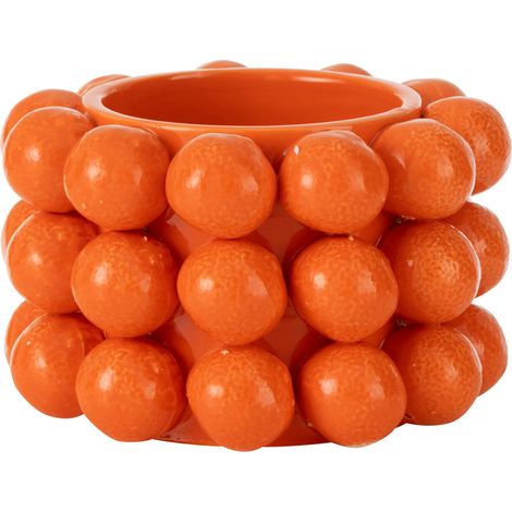 Cache-Pot en Céramique "Orange" 15cm Orange (1/4)