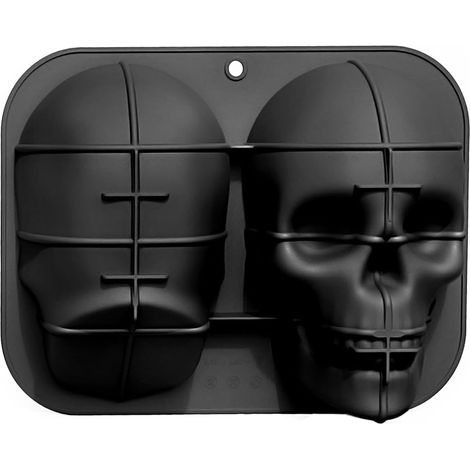 Totenkopf-Kuchenform, Halloween-Kuchenform, lebensmittelechtes Silikon (1/5)