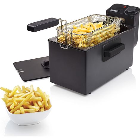 Princess Friggitrice 182727 Nero elettrica, 2000 W, 3 Litri, Acciaio (1/5)