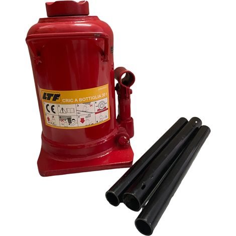 CRIC SOLLEVATORE CRICK IDRAULICO A BOTTIGLIA 30ton AUTO 510mm LTF (1/3)