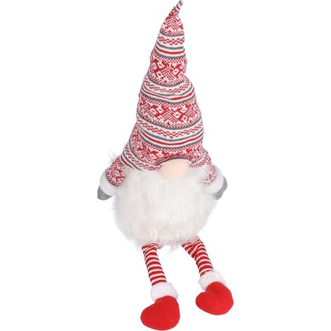 Nain de Noël à ressort compressible, facile à ranger, finitions soignées, décoration de Noël gnome, cadeau idéal pour les enfants. (1/5)