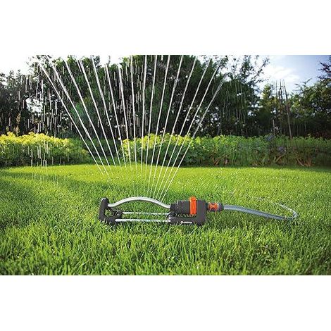 Arroseur pour surfaces carrées : Arroseur pour surfaces de 90 à 220 m², portée de 7 à 17 m, portée maximale des jets : 13 m, filtre métallique intégré (1/3)