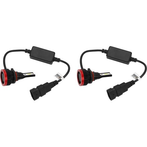 Paire de phares LED auto 12V IP68 6500LM 6000K 9005 universel pour véhicule avant (1/5)