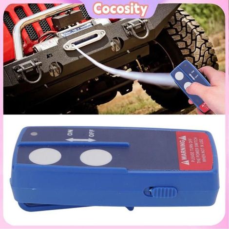 Cocosity Kit de télécommande de treuil sans fil (Rouge) Treuil électrique Safe Wireless Control Kit De moto poulie Rouge Bleu (1/5)