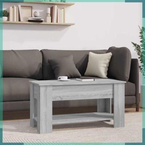 Table basse - 819273 - Sonoma gris - Bois d'ingénierie - Dessus relevable (1/5)