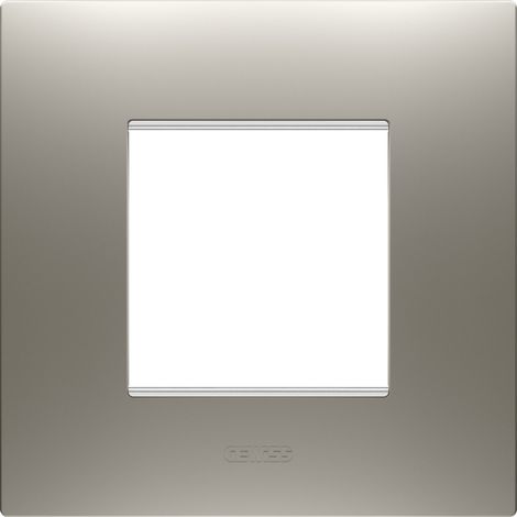 PLAQUE EGO 2P ACIER GEWISS GW16022ST