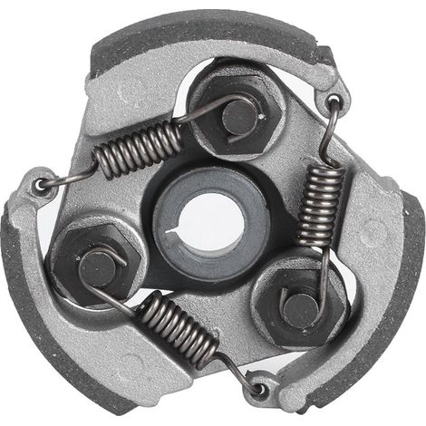 Plateau D'embrayage à 3 Chaussures en Aluminium de Haute qualité, pour Motos 2 Temps 43cc, 47cc, 49cc, Petit et Léger, Facile à Installer (BLACK). (1/5)