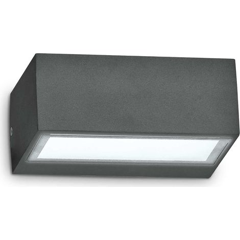 Ideal Lux - Applique murale extérieure à 1 ampoule Twin Up Down Anthracite IP44, G9