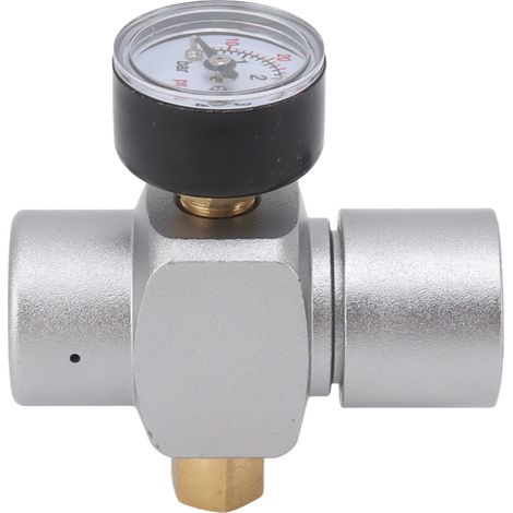 Réducteur de pression d'eau 0-60 PSI en acier inoxydable, régulateur de pression multifonctionnel pour tuyau d'arrosage, idéal pour le brassage amateur. (1/5)