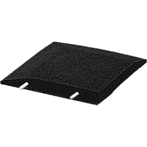 Pieza de esquina de goma con tira de retención en forma de L - 40x40 cm - Negro (1/3)