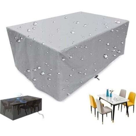 Special Offer: Garden Furniture Cover, Protective Cover for Table and Chairs, Waterproof 210D Oxford Fabric Outdoor Tarpaulin, UV Resistant, Weatherproof, Wind and Rain Resistant, Furniture Cover for