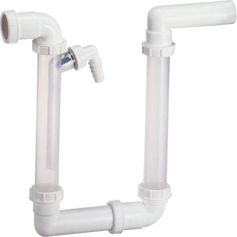 Dallmer Kondensatsiphon 136.2, 1 1/2" x DN 40, senkrecht, PP, 026217 (1/2)