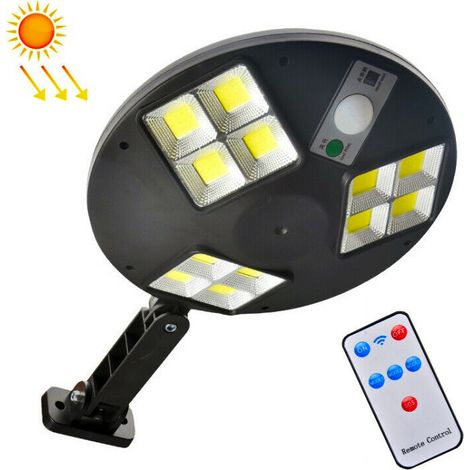 FARETTO 144 LED COB DA ESTERNO CON PANNELLO SOLARE SENSORE MOVIMENTO LAMPIONE (1/4)