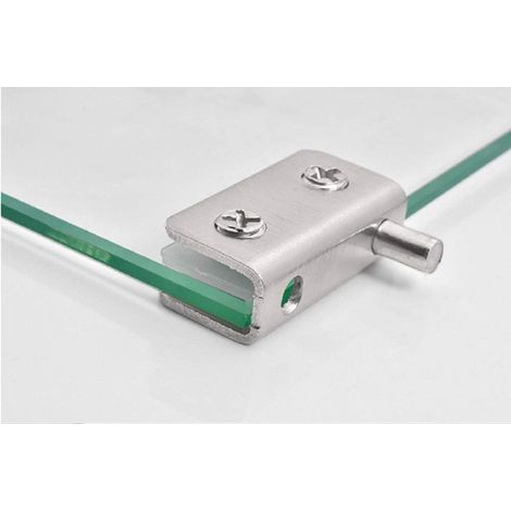 [2 pièces] charnière de porte en verre sans cadre charnière de porte en verre en acier inoxydable pince à verre-RAPANDA (1/5)