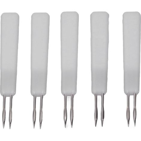 50 aiguilles doubles blanches pour la vaccination des volailles contre la variole épineuse. Matériel d'élevage. (1/5)