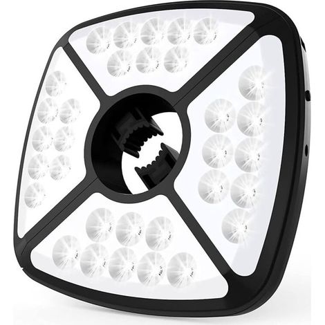 Lampe pour Parasol Rechargeable, 32 LED Lumière de Parasol avec 2 Modes de Luminosité, Pince élastique Réglable Pour Parasol de Jardin,Tente Camping,Patio Extérieure [Classe énergétique A+++] (1/5)