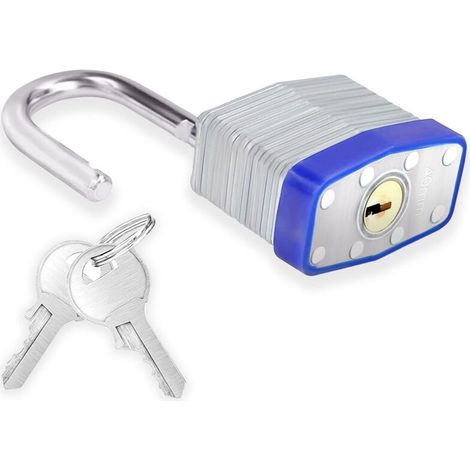 Cadenas de valise avec clé, 40 mm, petits cadenas avec clé, cadenas pour valise, cadenas pour casier, cadenas de sécurité (1/5)