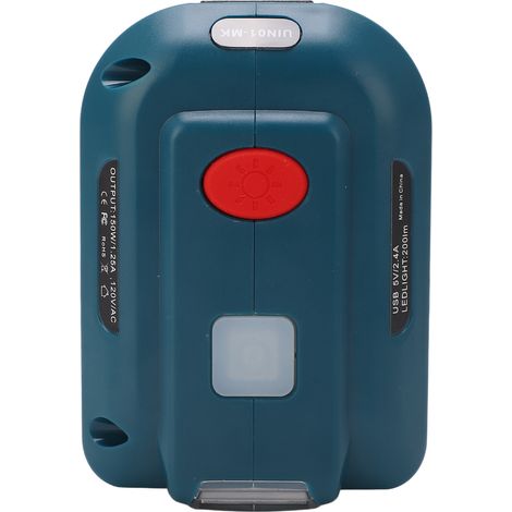 Convertisseur de batterie Makita 18 V, sortie CC/CA 120 V CA 150 W (1/5)