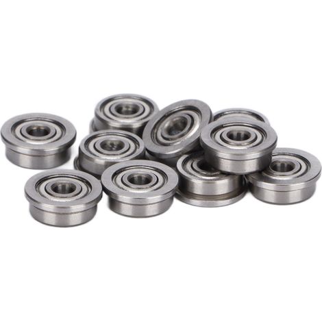 10 roulements à billes chromés miniatures haute résistance pour imprimantes 3D et CNC (lot de 10)