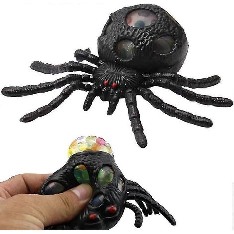 Lot de 2 jouets anti-stress araignée pour Halloween, balle anti-stress idéale pour soulager l'anxiété et le TDAH, jouet de décompression en forme de raisin (1/5)