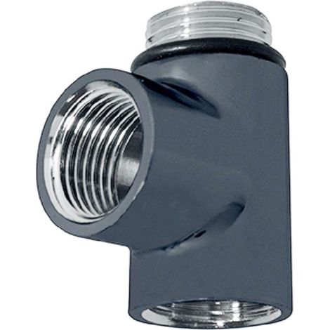 Heatwave Towel Rail Dual Fuel T-Piece Anthracite (1/2)