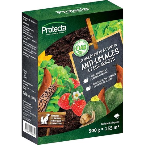 Anti-limaces et escargots – Granulés 1% – 500 g (1/2)